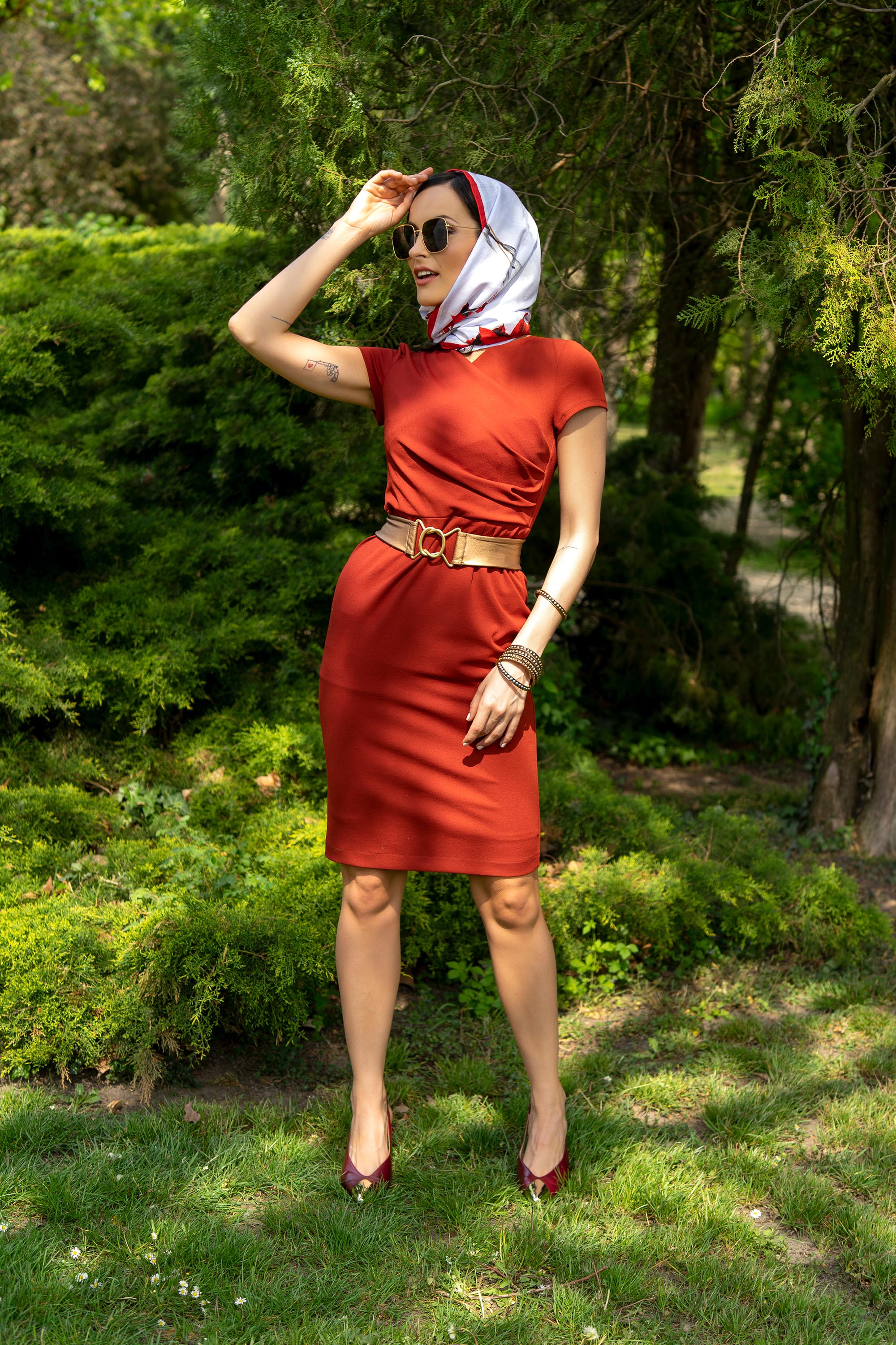 Brick red dress – New Age